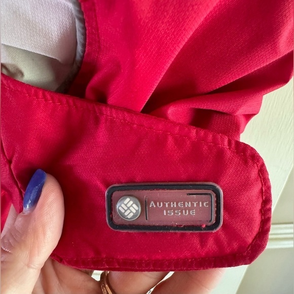 Columbia Interchange Jacket Women s Large Red Core Full Zip 3 in 1 Hooded Fleece - Picture 5 of 6